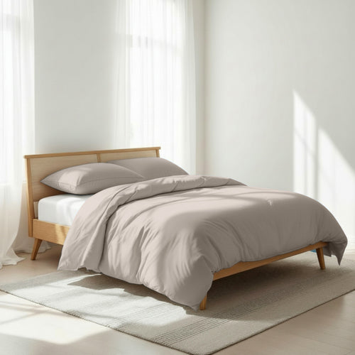 CONCRETE GREY - 300TC Duvet cover, premium cotton satin