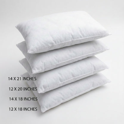 Rectangular Pillow Insert | Polyester Fill | Multiple Sizes