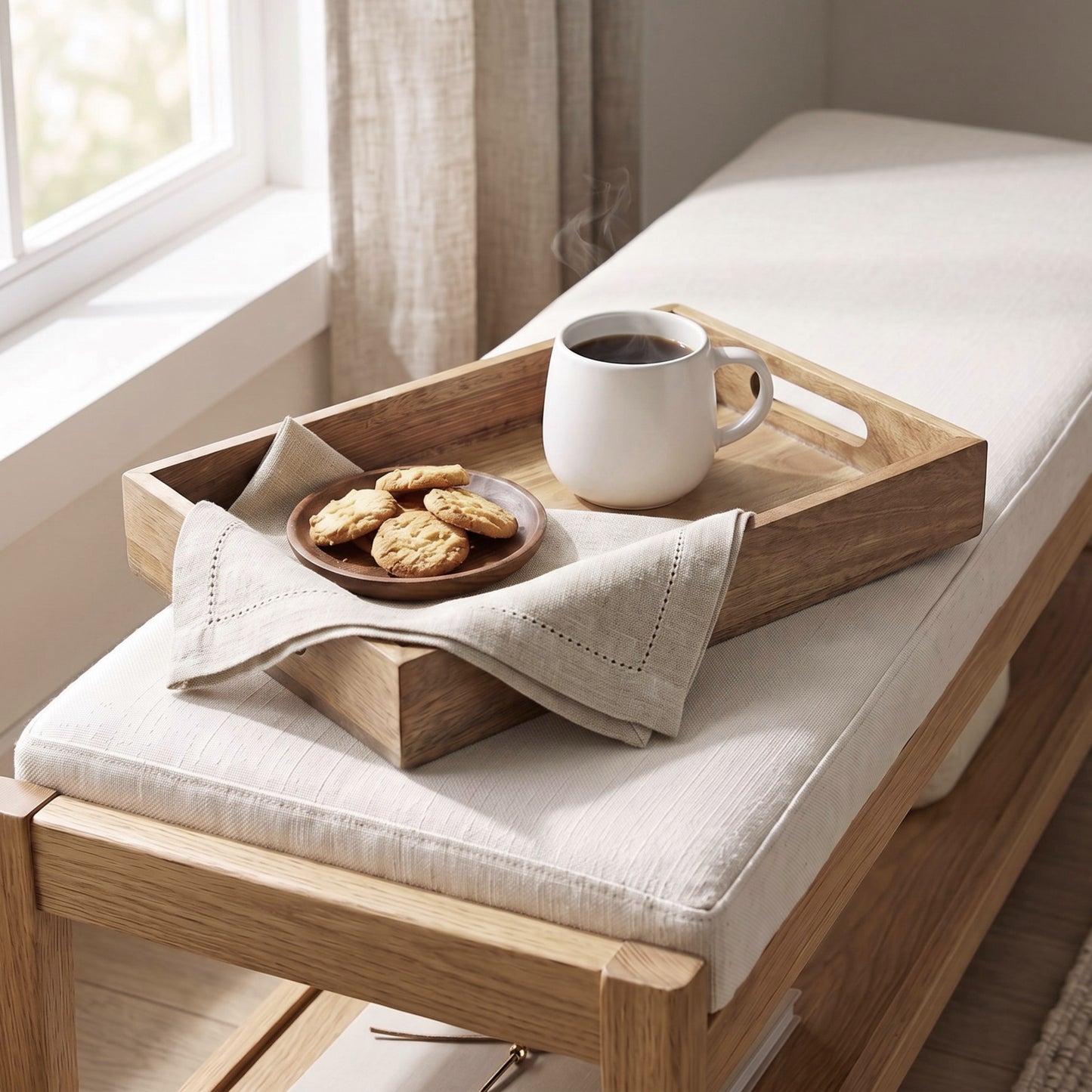 Wooden Big Serving Tray | Mango Wood | 10×15 Inches