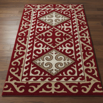 Shyrdak Hand Tufted Wool Viscose Blend Carpet - Vliving