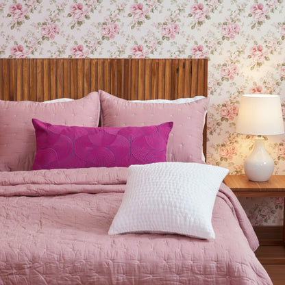 Old Rose 300TC Fine Cotton Quilt – Diamond Pattern Tuck Quilting