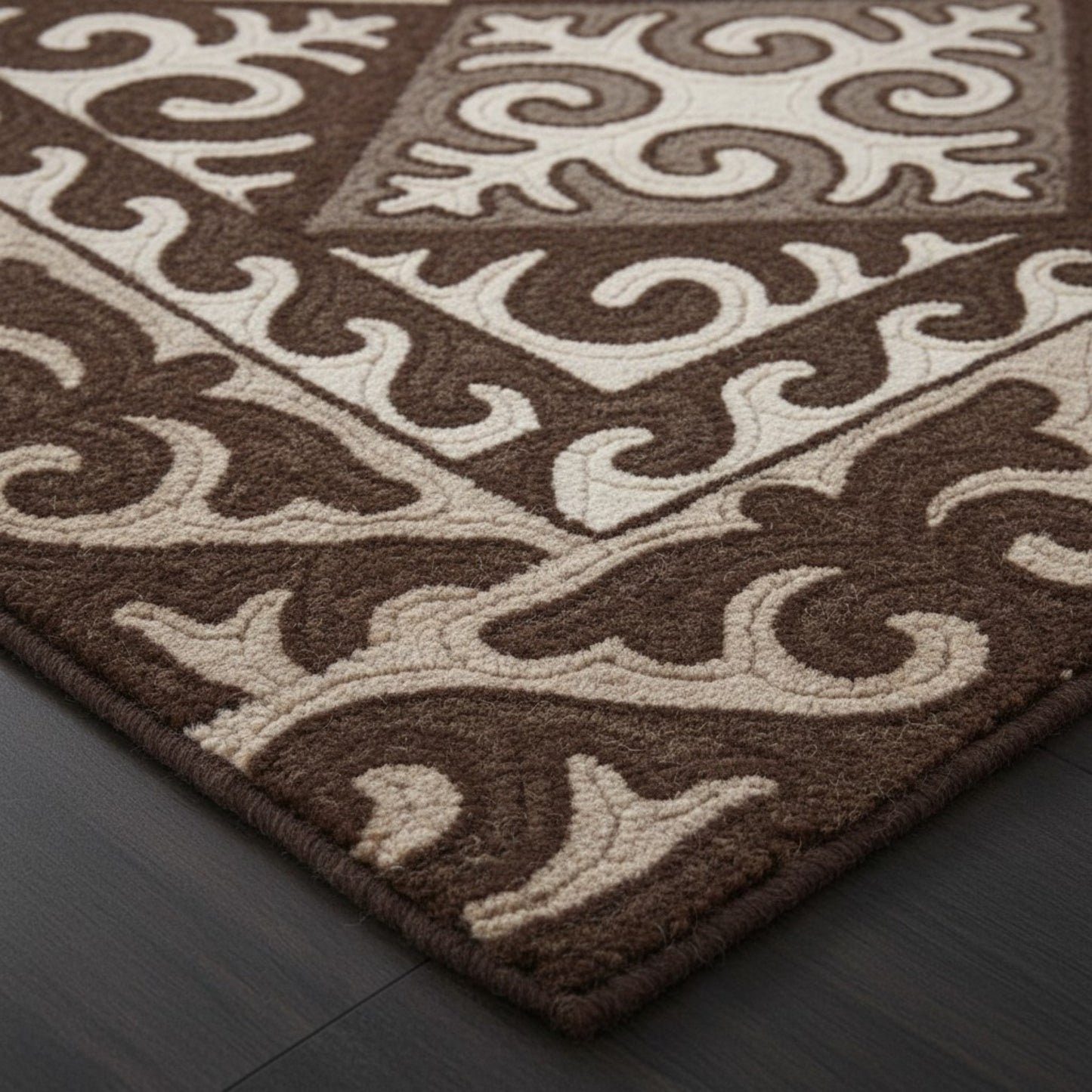 Shyrdak Hand Tufted Wool Viscose Blend Carpet - Vliving