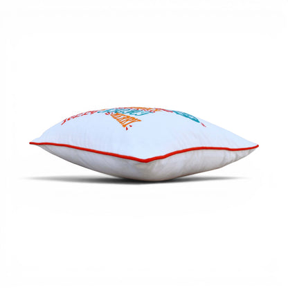 Christmas Star Word Art Embroidered Cushion Cover – Multicolour, 16"x16" - Vliving