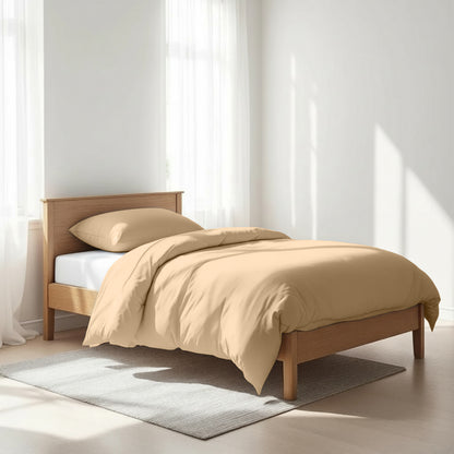 BEIGE - 300TC Duvet cover, premium cotton satin