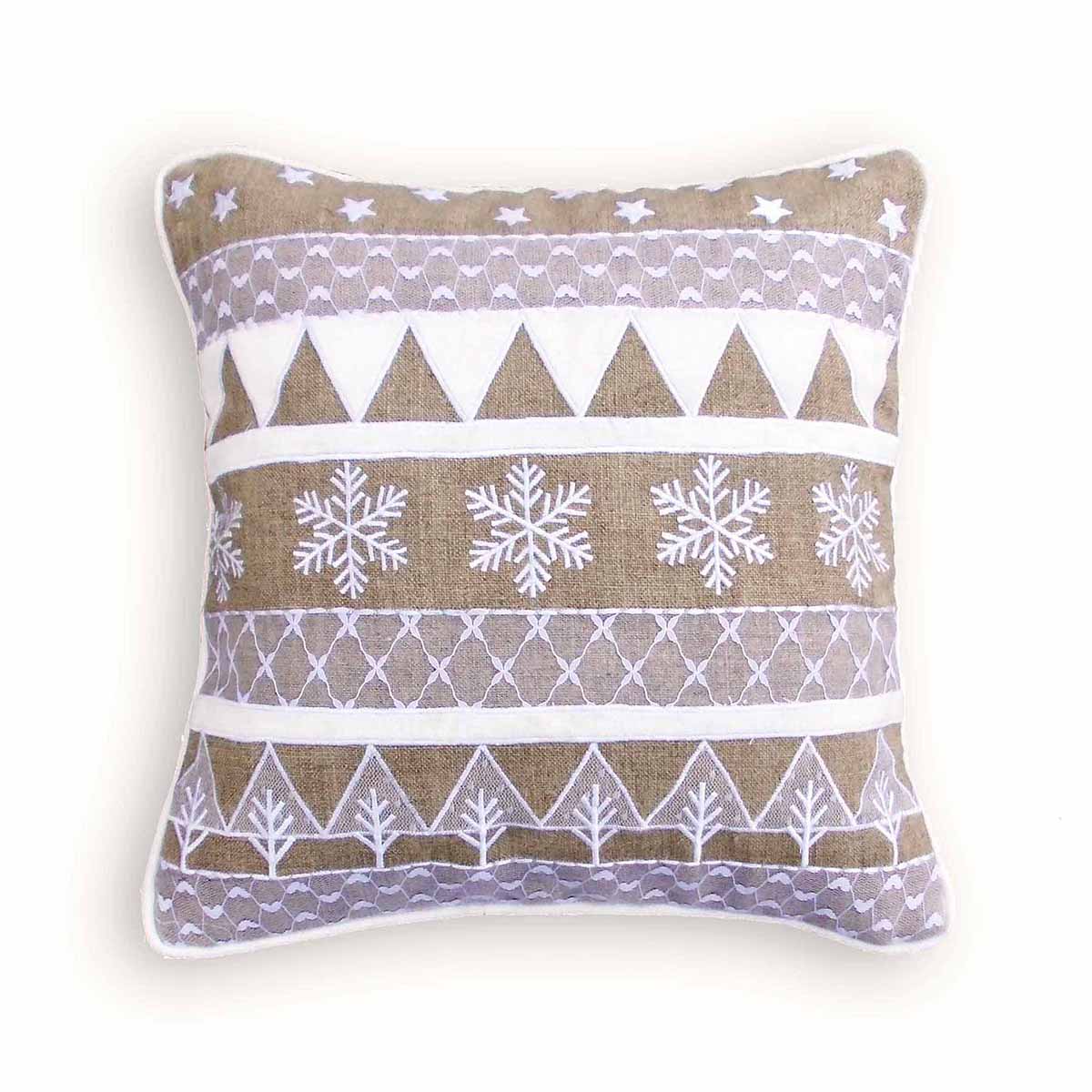 Christmas Snowflakes cushion cover