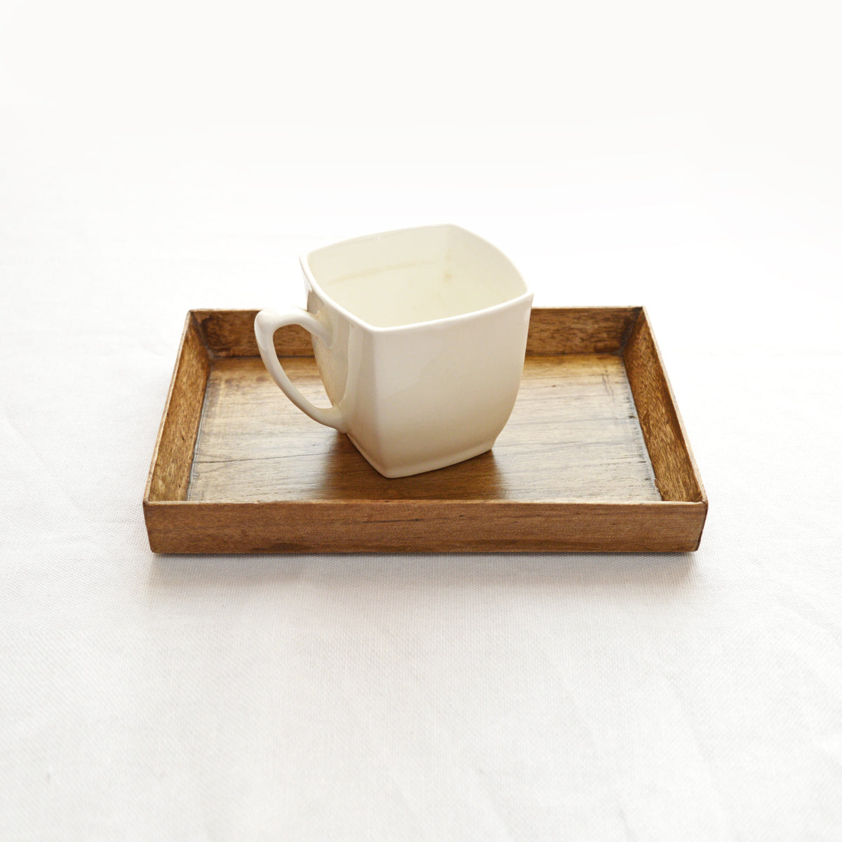 Small rustic mango wood tray - size 5X7 inches