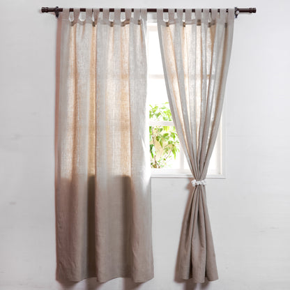 Natural colour pure LINEN curtain Panel, sizes available
