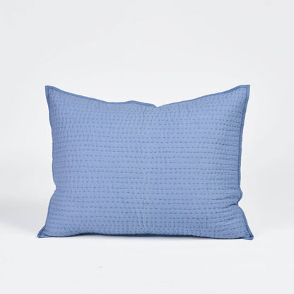 KANTHA DENIM BLUE colour handmade cotton Quilted bed set, Sizes available