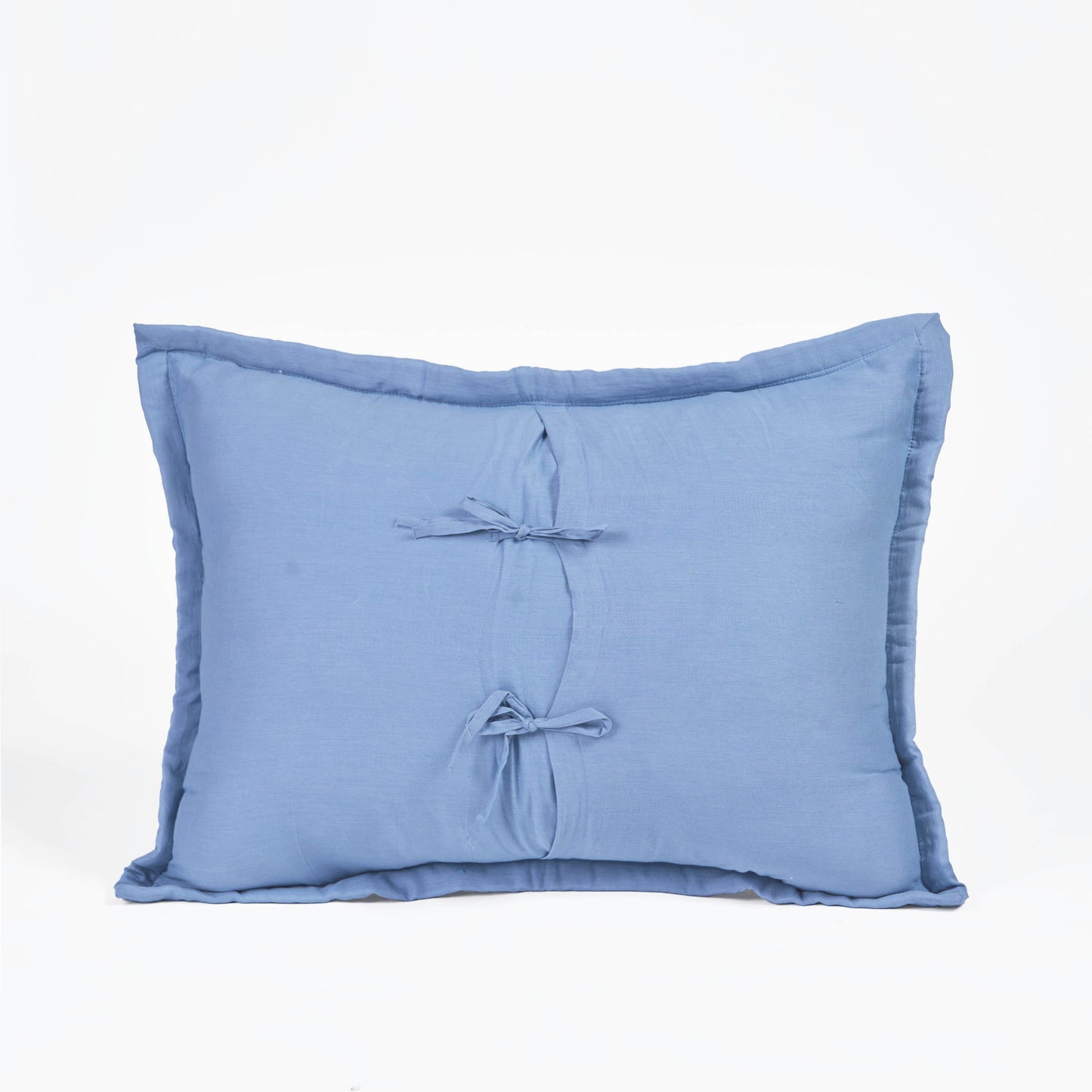 DENIM BLUE Cotton Stripe Quilted Pillow Case with flange, Sizes available