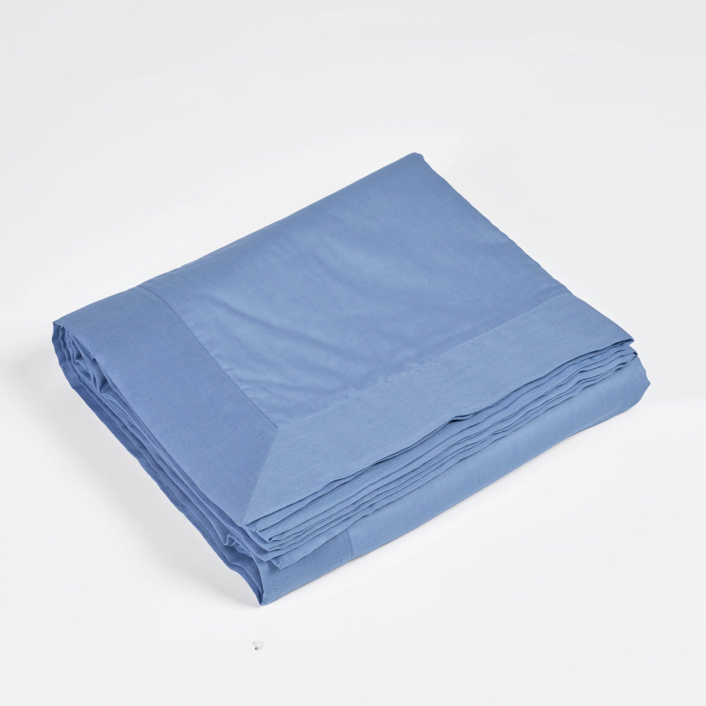 DENIM BLUE - Solid colour soft Cotton three layer dohar, sizes available