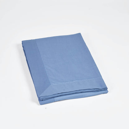 DENIM BLUE - Solid colour soft Cotton three layer dohar, sizes available