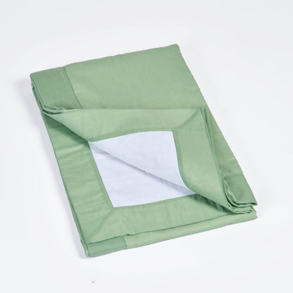 SAGE GREEN - Solid colour soft Cotton three layer dohar, sizes available