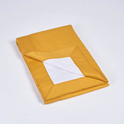 YELLOW - Solid colour soft Cotton three layer dohar, sizes available