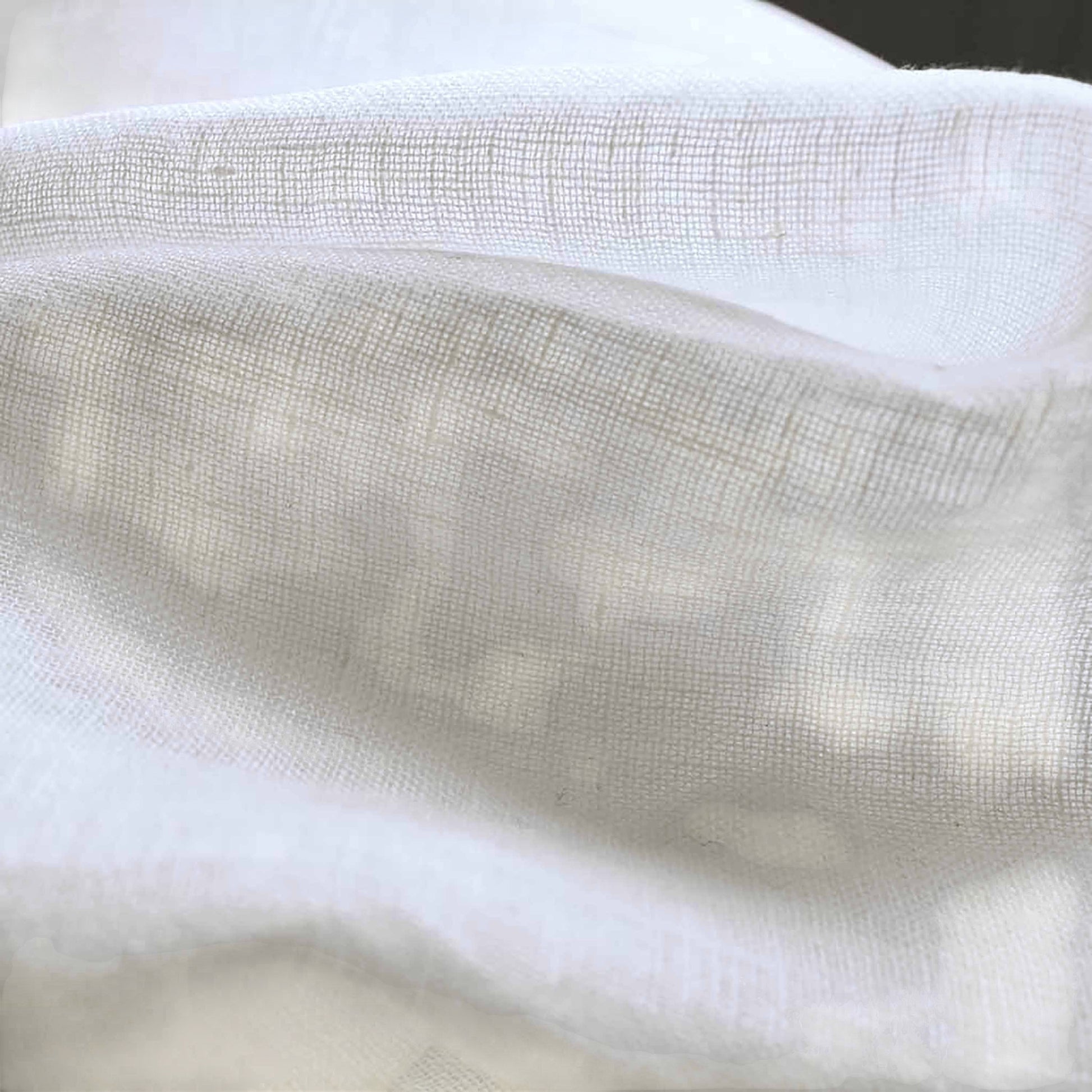 Vliving white pure linen curtain panel with a textured weave, offering a soft, natural look and light-filtering.