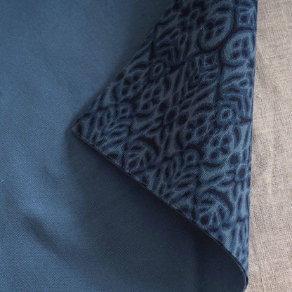 Ikat Print Indigo Blue Cotton Duck Placemats – Sets of 2, 4 & 6