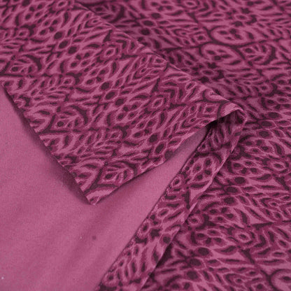 Ikat Print Plum Cotton Duck Tablecloth – Multiple Sizes