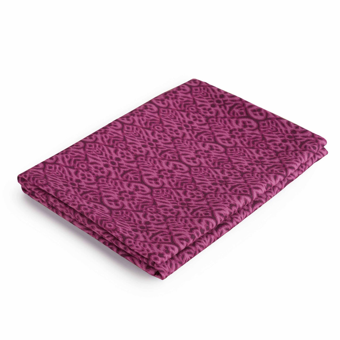 Ikat Print Plum Cotton Duck Tablecloth – Multiple Sizes