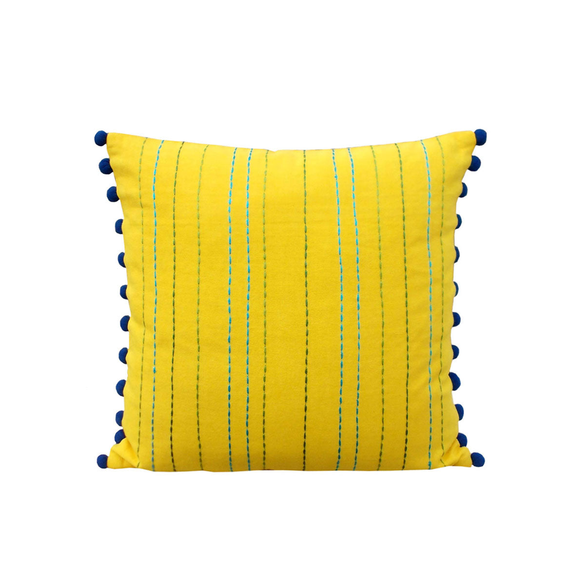 Stylized Solid -(Yellow)- Cushion Cover